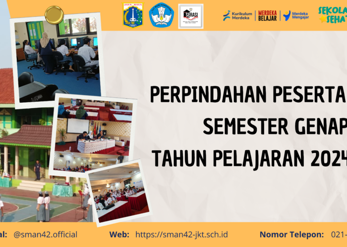 Perpindahan Peserta Didik Semester Genap Tahun Pelajaran 2024/2025